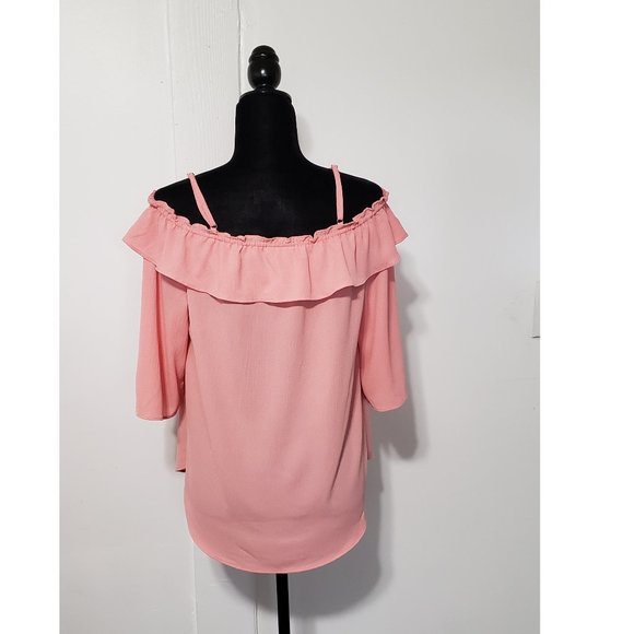 Wrangler Pink Off-Shoulder Blouse - Picture 5 of 9